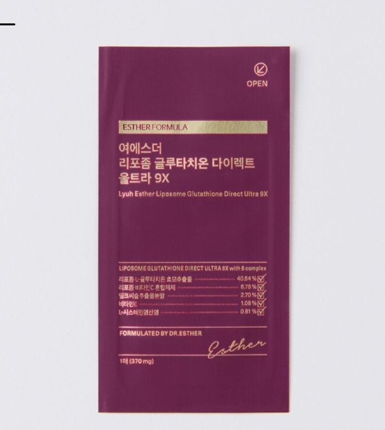 여에스더 리포좀 글루타치온 다이렉트 울트라 9X 3박스 + 낱개 15매 (총 105매)--4