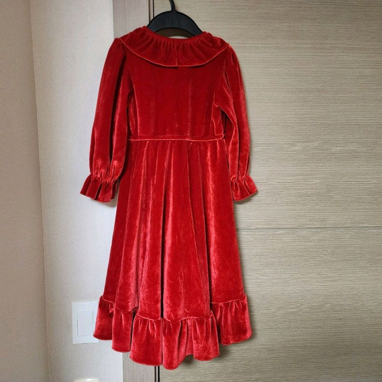 벨벳원피스 6살사이즈 이미지