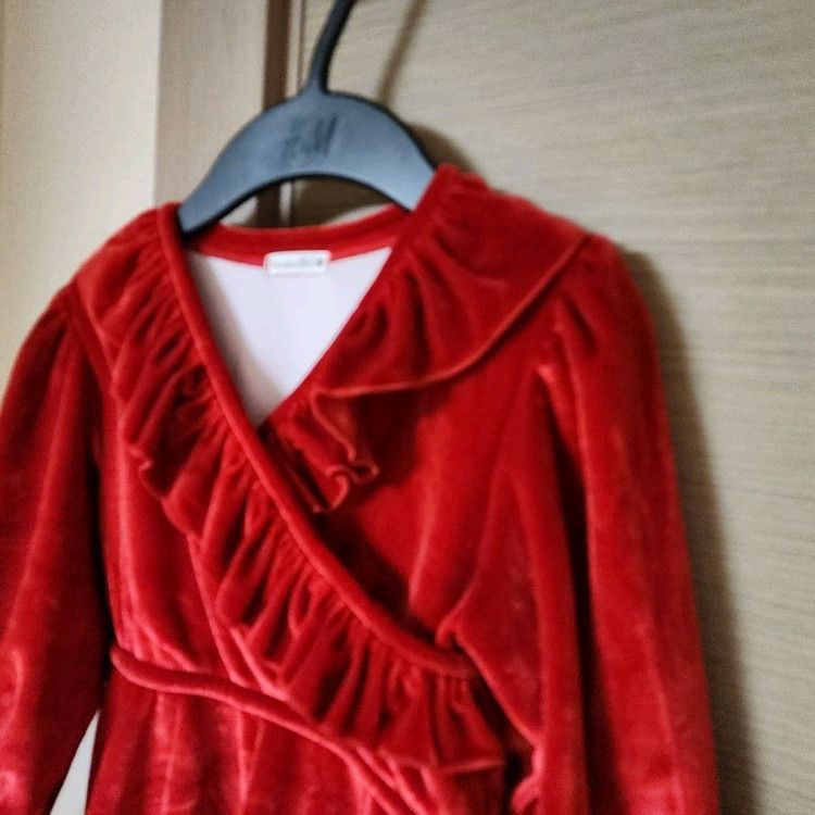 벨벳원피스 6살사이즈 이미지