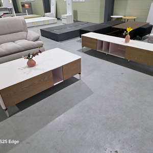 화이트&우드 거실장 + 커피테이블 세트 전시상품 특가 거의 새제품