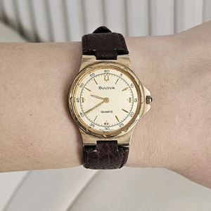 부로바 Bulova 남여공용 금장 시계 팔찌 쿼츠 남자 남성 여성 여자