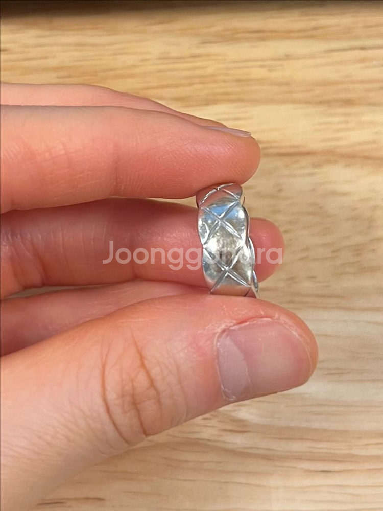 코코크러쉬 스몰 반지 화이트골드 18k--3