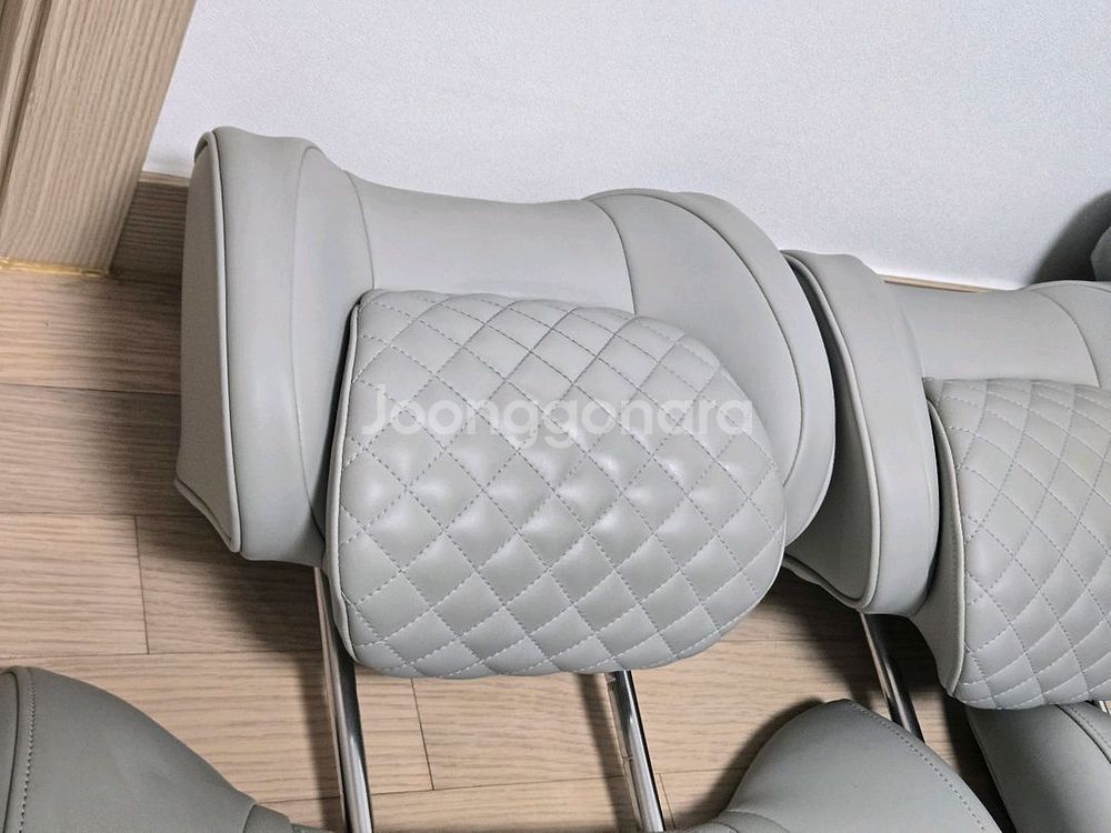 아임반 헤드레스트 허리쿠션 웜그레이--1