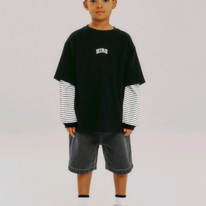 (26신상)히로 블랭크 티셔츠 블랙 160