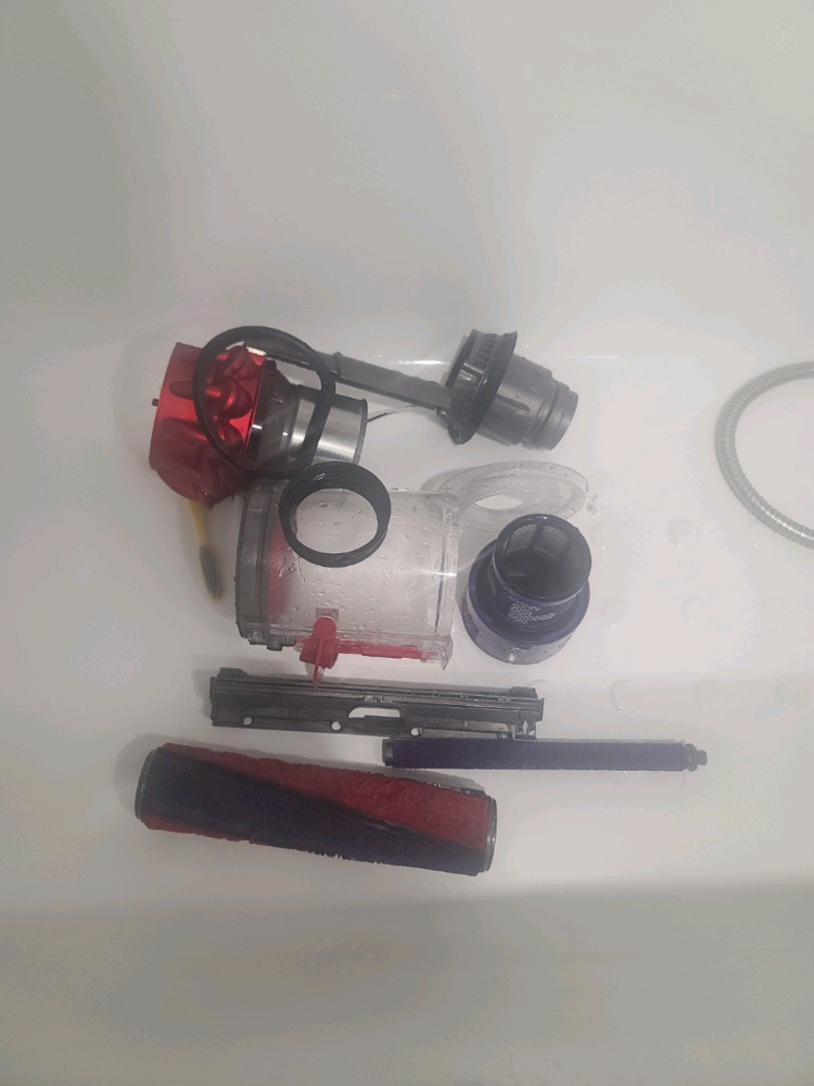 다이슨 무선청소기 V10(거의A급,삼성배터리교체>1시간8분작동,다이슨거치대,전체해체 Cleaning완)--6