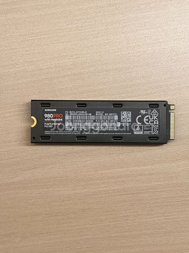 삼성 980pro 2TB with 히트싱크 nvme ssd--1
