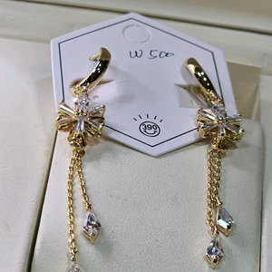 큐빅셋팅 핸드메이드 귀걸이