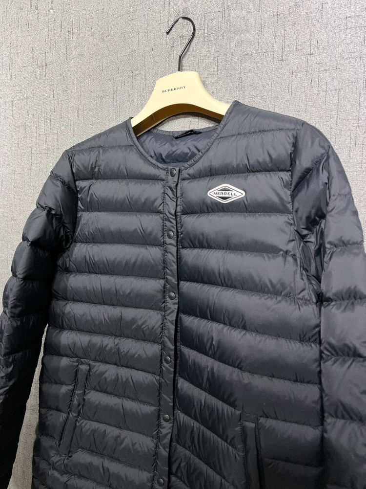 머렐 롱 경량 구스다운 라운드 패딩 점퍼 M--2