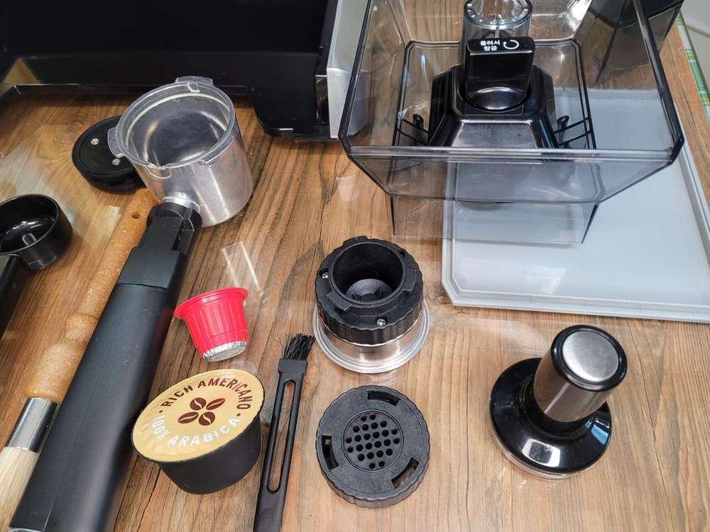 홈카페리큅 LCM-20BF04SS에스프레소원두커피브레빌급캡슐그라인더 이미지