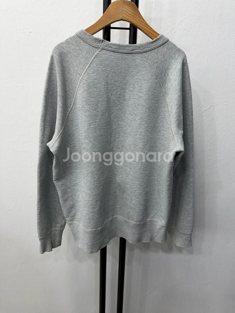 정품) 아크네스튜디오 여성 컬리지 패치 그레이 맨투맨 XS--3