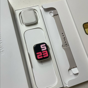 애플워치9스테인리스 45mm 풀박스 신품급