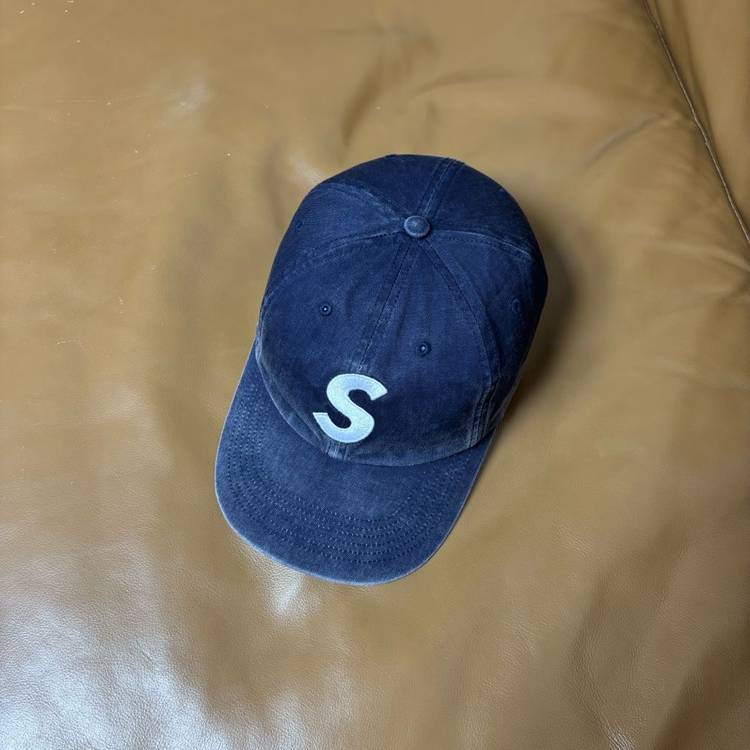 슈프림 S로고 6패널 볼캡 모자 23fw 피그먼트 네이비--4
