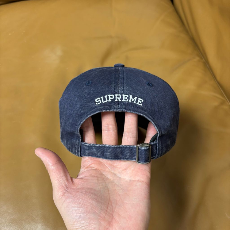 슈프림 S로고 6패널 볼캡 모자 23fw 피그먼트 네이비--6