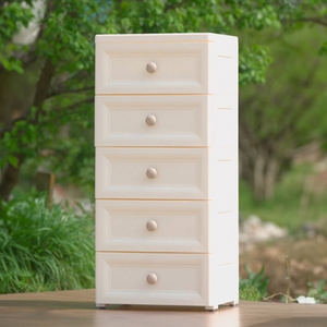 [새상품] 미란다 원형손잡이 서랍장 폭37cm 5단 이미지