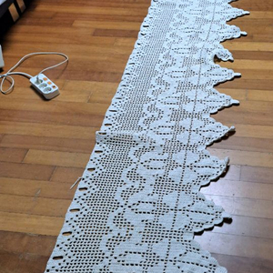 예쁜 손뜨개 대형 러그