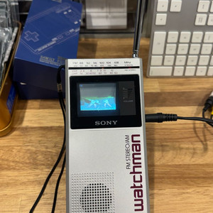 옛날 소니소형 브라운관 TV 스테레오 라디오 기능