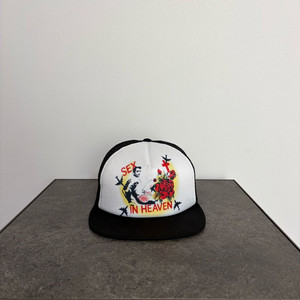 (OS) 슈프림 5패널 볼캡 모자 섹스 인 헤븐 블랙