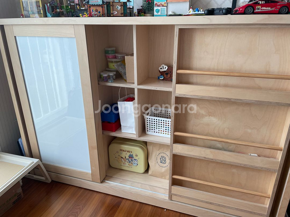 컴프프로 자작나무 슬라이딩 보드 책장--1