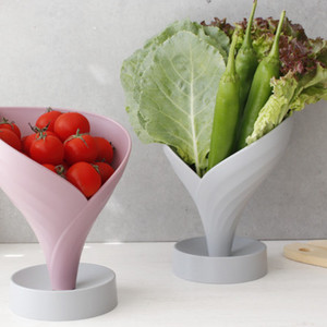 물빠짐 야채 쌈그릇 (나뭇잎모양 이뻐요)