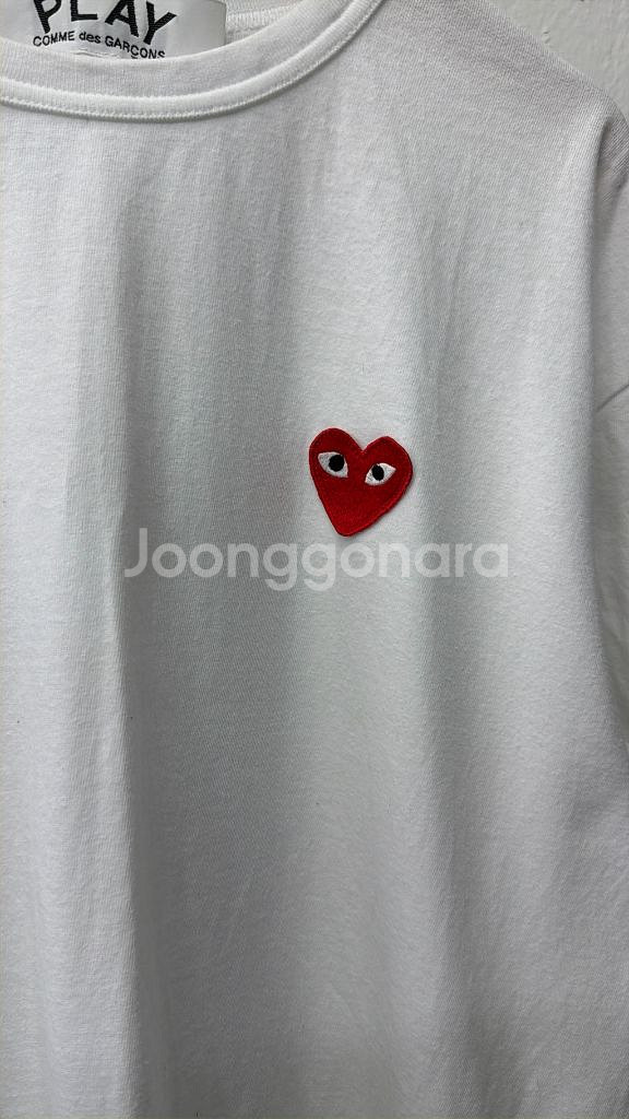 정품) 꼼데가르송 24ss 남성 반팔티 XL--3