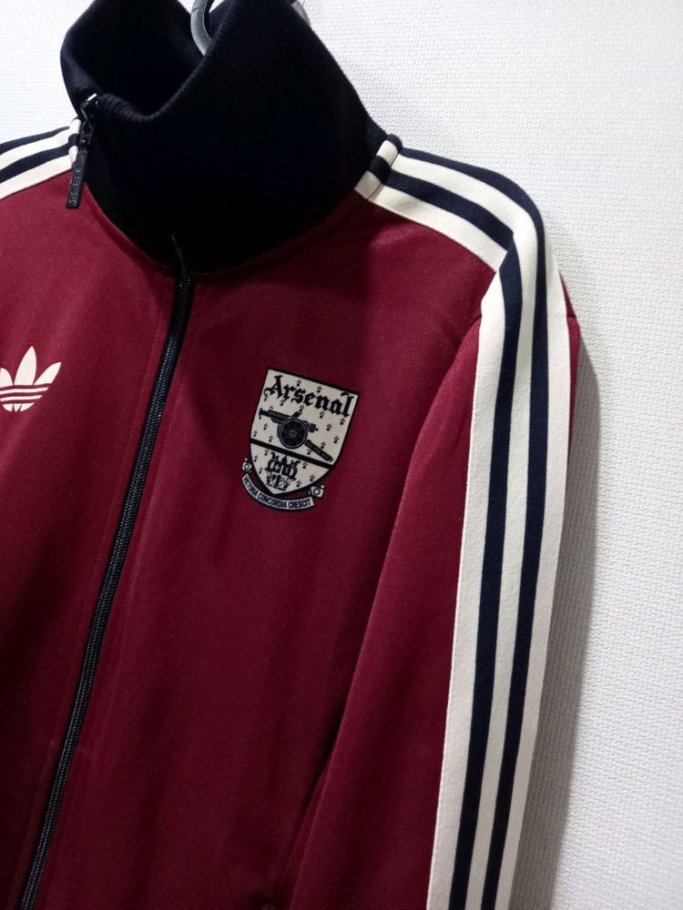 아디다스 희귀 아스날 버건디 트랙탑 저지 져지집업 90~95 이미지