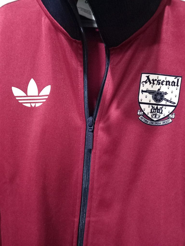 아디다스 희귀 아스날 버건디 트랙탑 저지 져지집업 90~95 이미지