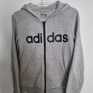 아디다스 키즈 그레이 후드집업 073