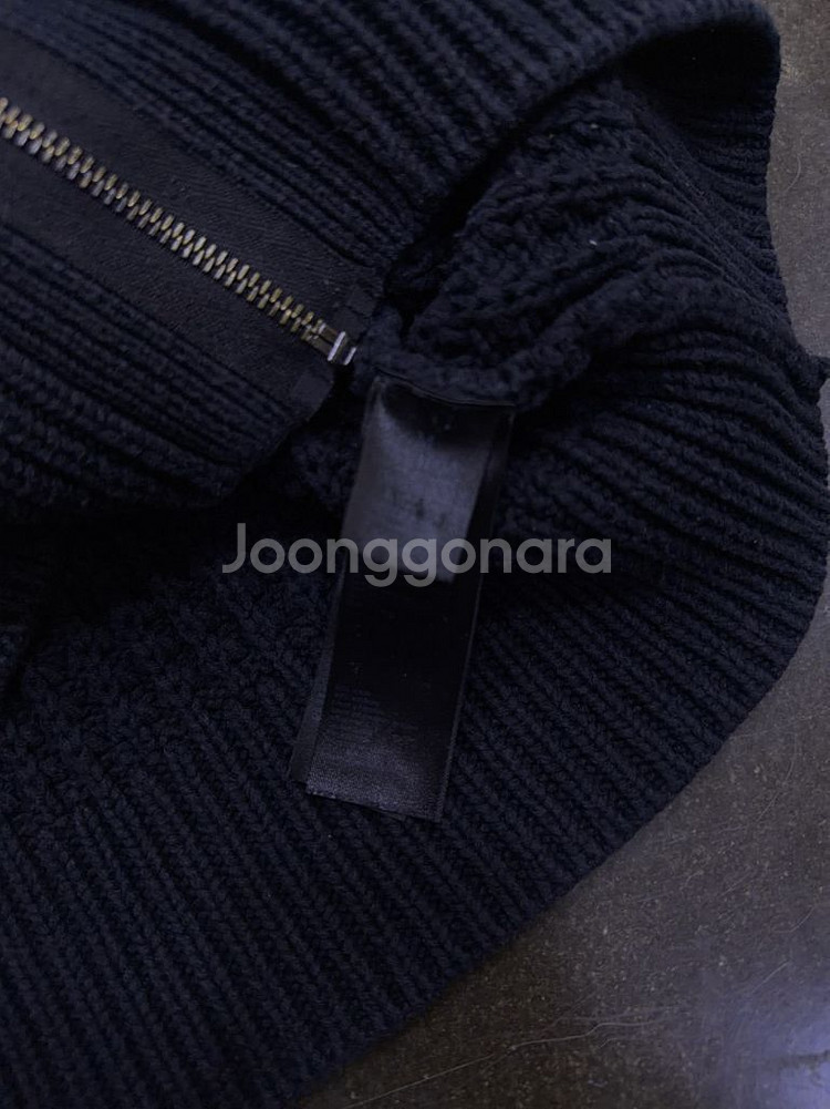 올세인츠 케이블 집업 니트 스웨터 집업 가디건 블랙 M--6