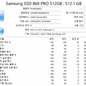 삼성 860 PRO SSD 512GB 2개 세트