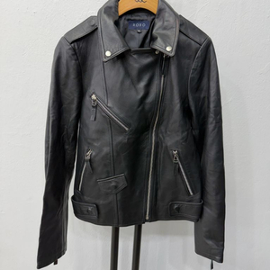 정품) ROBO 로보 블랙 가죽 라이더 양가죽 자켓 55