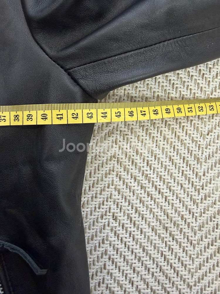 정품) ROBO 로보 블랙 가죽 라이더 양가죽 자켓 55--7