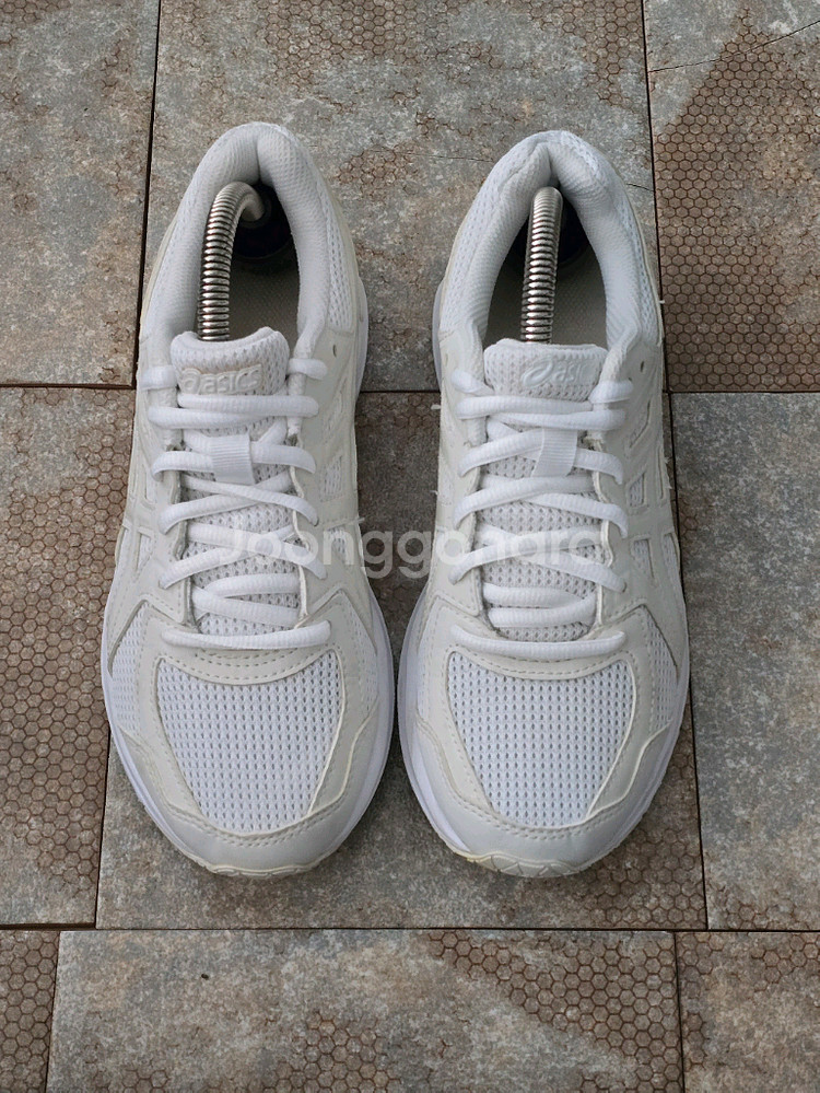 (230)아식스 조그 100 2 화이트 운동화 런닝화--1