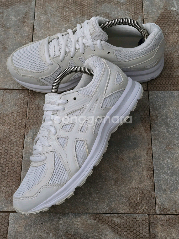 (230)아식스 조그 100 2 화이트 운동화 런닝화--2