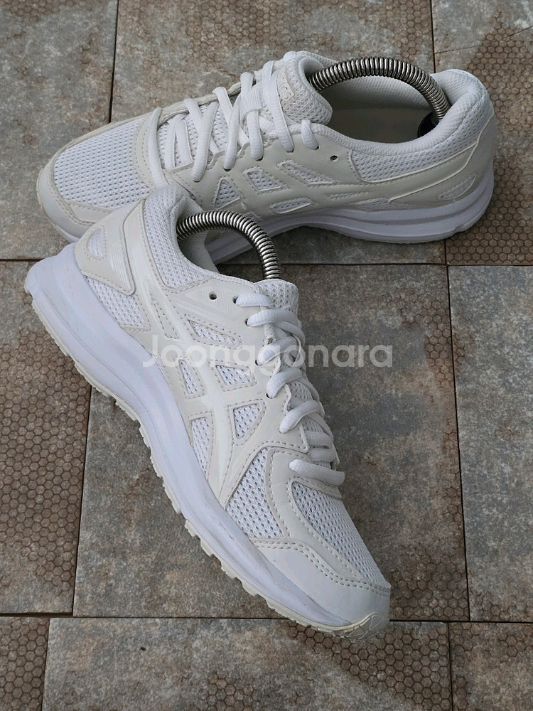 (230)아식스 조그 100 2 화이트 운동화 런닝화--3