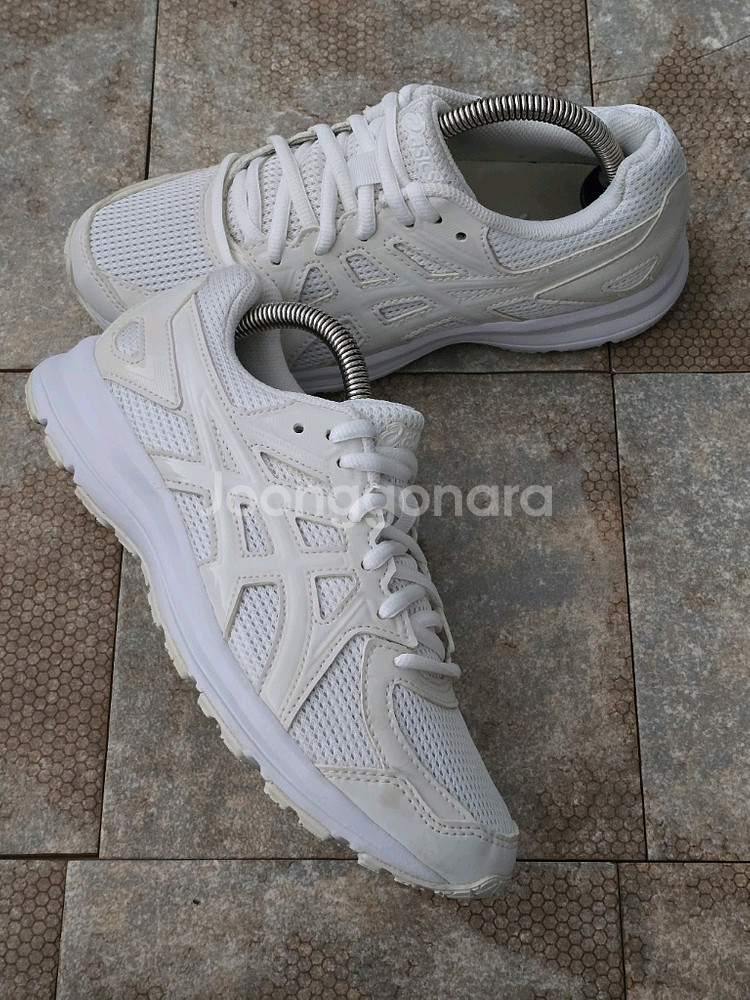 (230)아식스 조그 100 2 화이트 운동화 런닝화--6