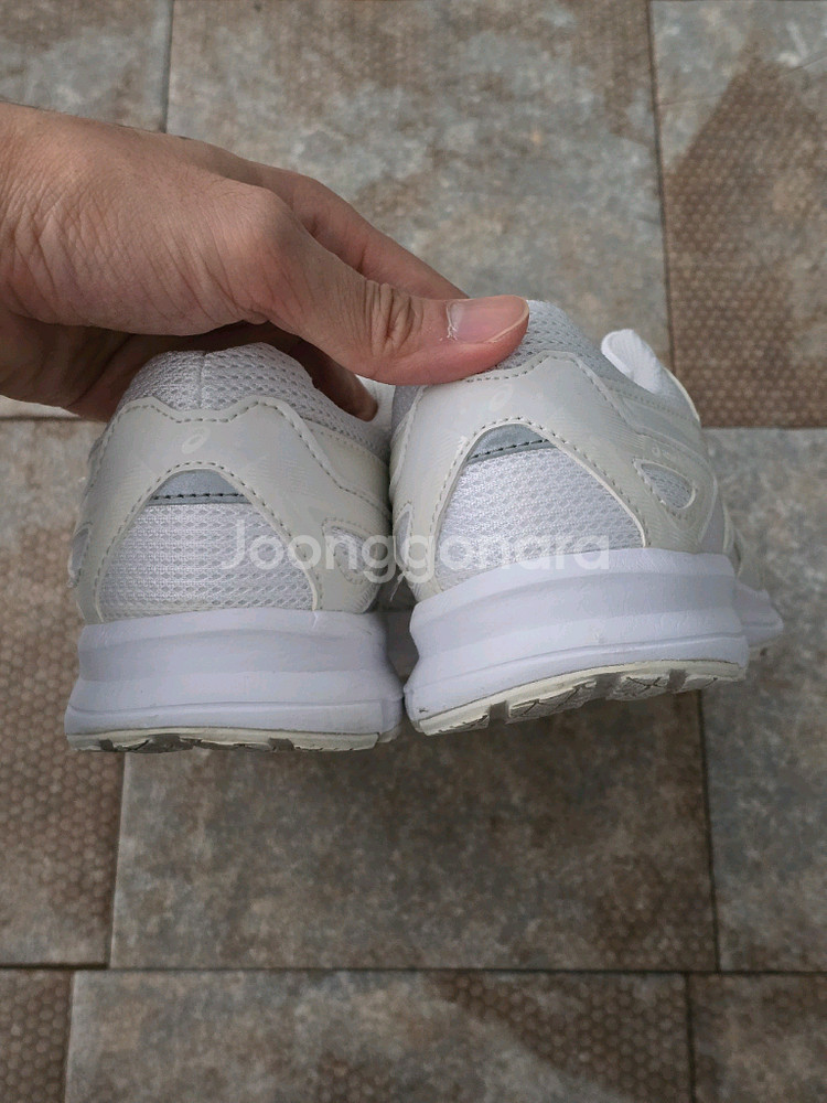 (230)아식스 조그 100 2 화이트 운동화 런닝화--8