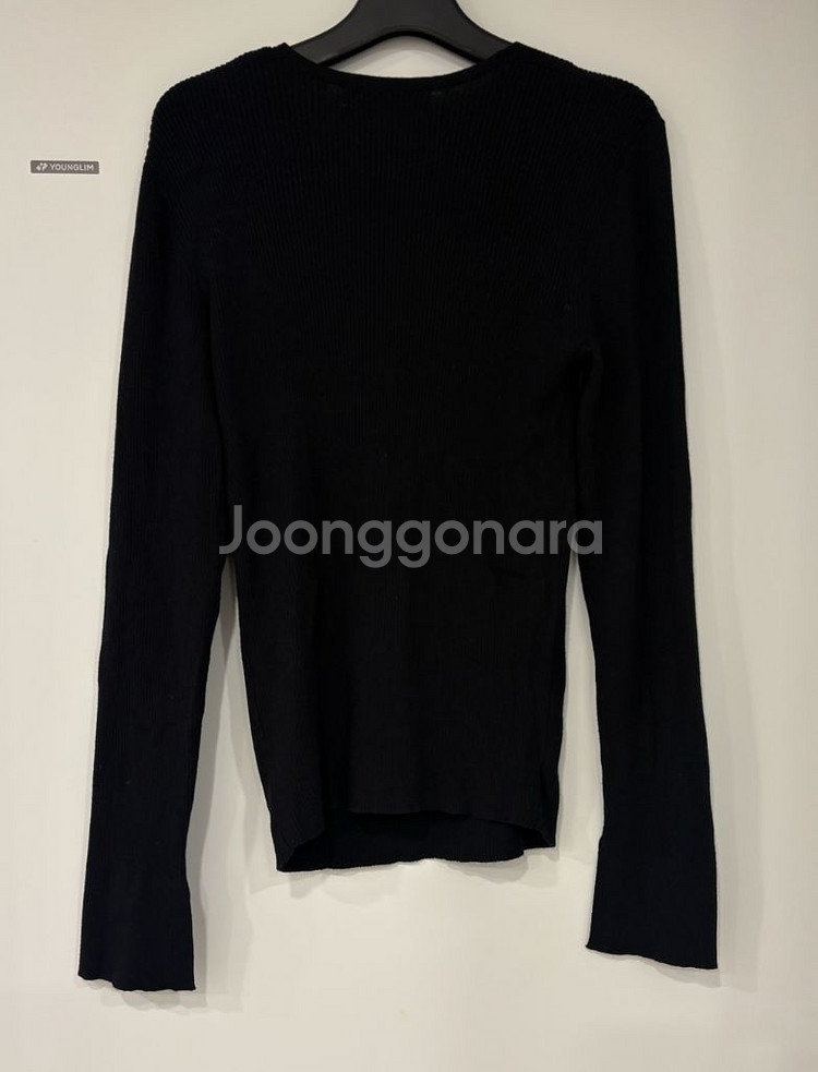 8세컨즈 트임 넥 니트 블랙 (55-66) 정품--3