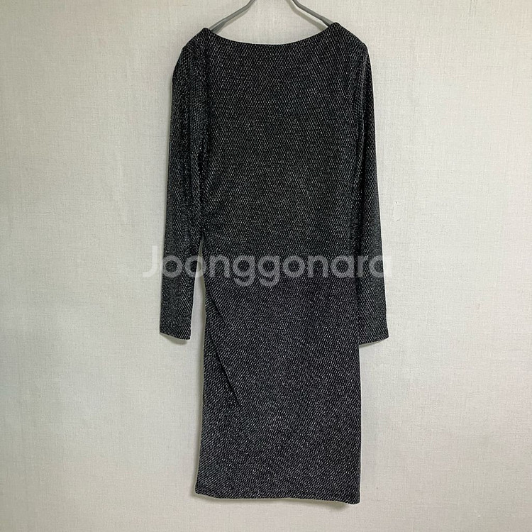 폴로 랄프로렌 셔링 블랙 은사 원피스--4