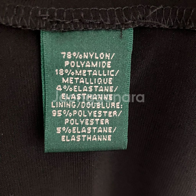 폴로 랄프로렌 셔링 블랙 은사 원피스--7