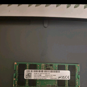 마이크론 노트북용 DDR5 PC5-5600 16GB RAM 1개 팝니다.