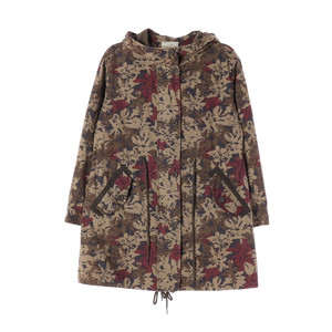 써스데이아일랜드 카키 플로럴 야상 밀리터리 피쉬테일 점퍼 S