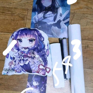 (일괄) 원신 라이덴 쇼군 비공굿 세트