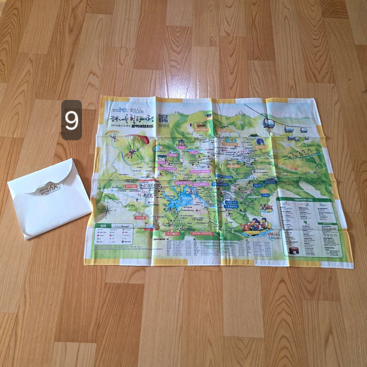 템플스테이 물소리 고창 군산 인천 등등 국내여행 손수건(새제품) 이미지