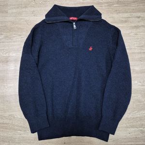 비버리힐즈폴로클럽 모직 하이넥 반집업 니트 L(100)