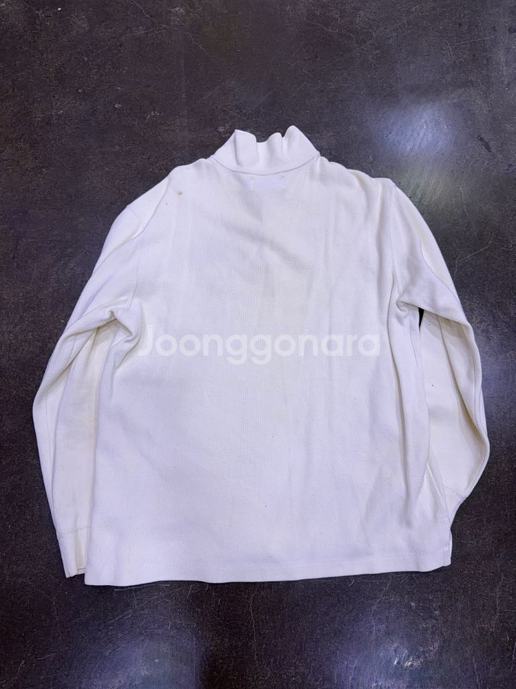 폴로 랄프로렌 더블 포니 자수 하프 집업 맨투맨 아이보리 L--1