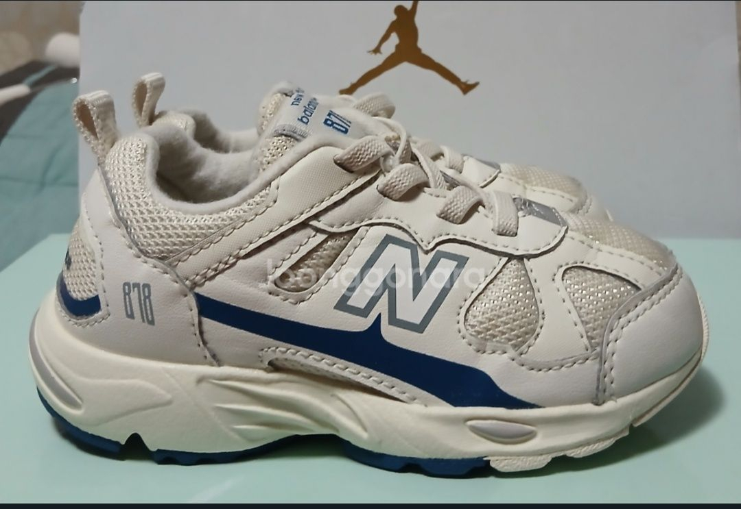 뉴발란스키즈 878 150운동화 블루 거의새거--1