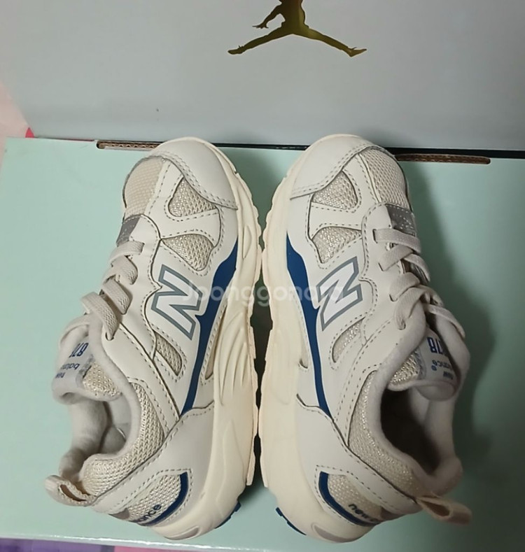 뉴발란스키즈 878 150운동화 블루 거의새거--4