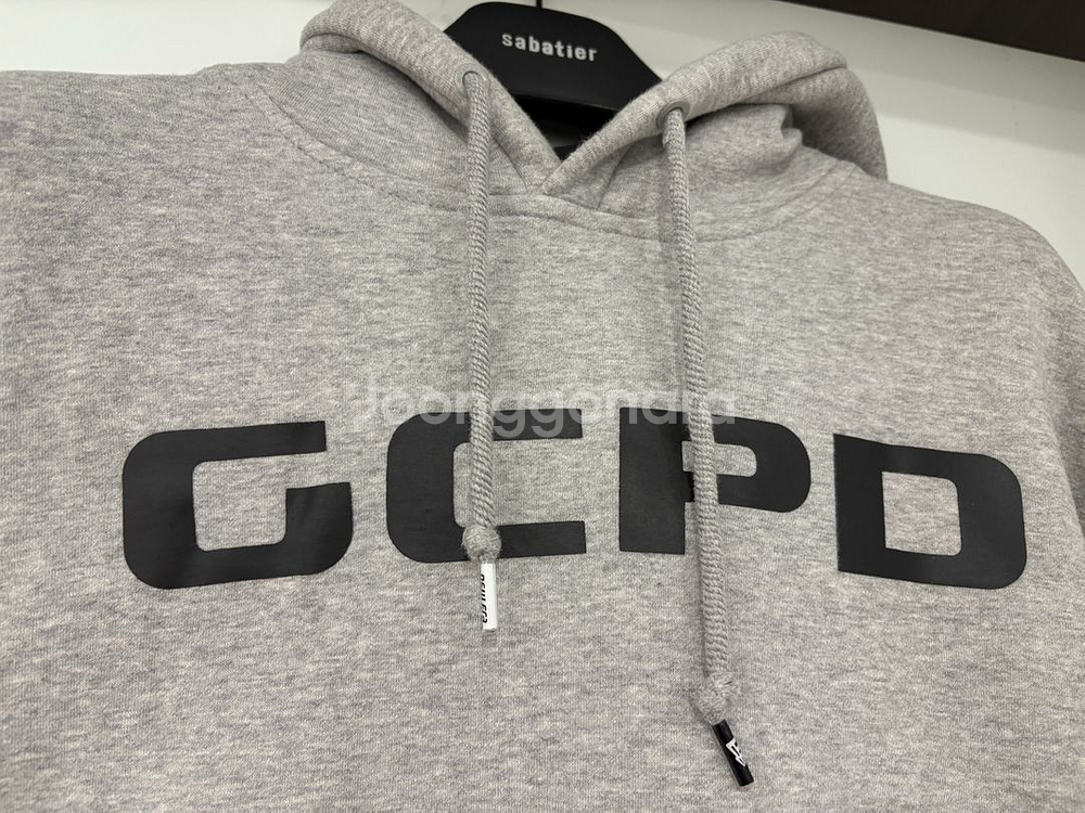 뉴에라 x GCPD 콜라보 후디 그레이 S 정품--1
