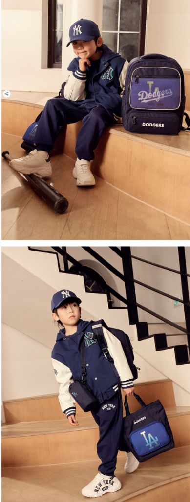 mlb 책가방 새상품 새제품 신발주머니 세트--1