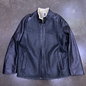 양가죽 양털 안감 투톤 무스탕 레더자켓 105